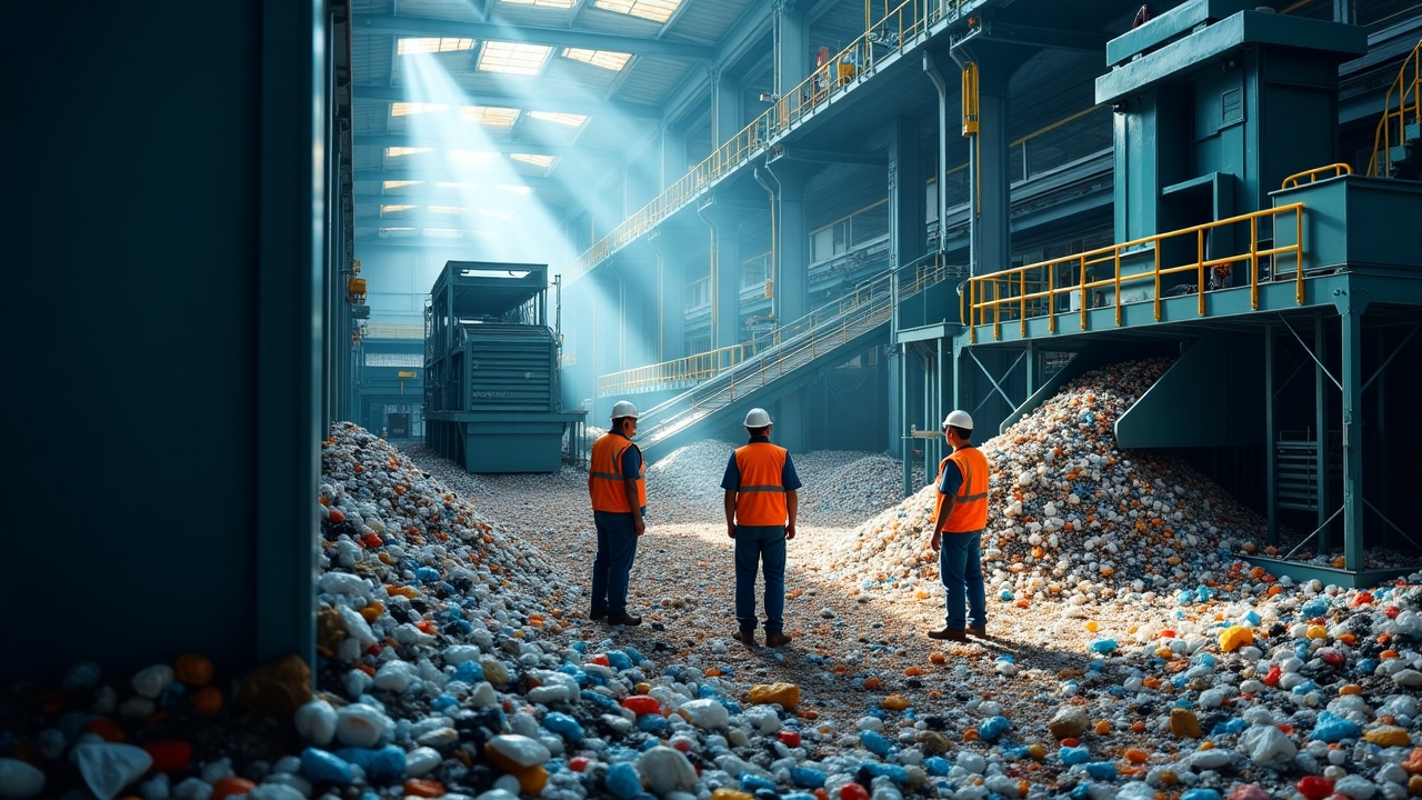 Процесс переработки отходов